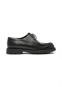 Derbies made in france en cuir grainé tannage végétal | noir "padror g vgt noir"