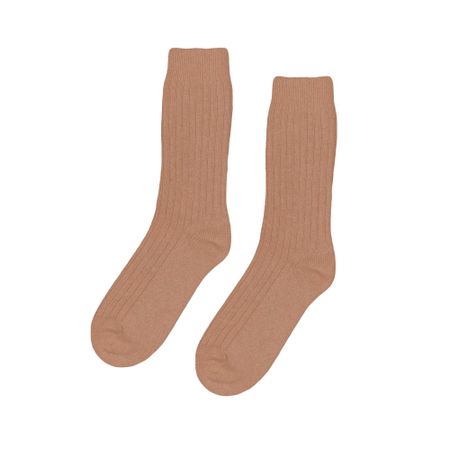 Chaussettes en laine mérinos recyclée | camel "sahara camel"