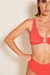 Haut de maillot en matière recyclée | rouge "paola cayenne" - Sowe Biarritz