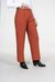 Pantalon large orange en matière recyclée et ecovero - posey