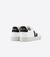 Baskets basses en cuir certifié | blanc et noir "camp leather white black" - Veja
