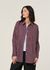 Chemise ample en coton bio | rayé bordeaux "mamro - cherry lacquer/white striped" - Jan'n June