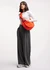 Sac bandoulière en matière recyclée | orange "moon bag ruffle hot coral" - Got Bag