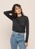 Cardigan en laine bio | gris "ophaliaa merino steel melange"