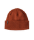 Bonnet orange en laine et nylon recyclé - brodeo beanie