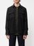 Surchemise noire en laine et polyester recyclés - sten