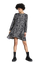 Robe ample motifs bicolore en ecovero - shannon square print