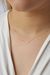 Collier en or recyclé 9ct - delicate curve
