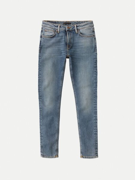 Jean skinny bleu clair délavé - skinny lin indigo master