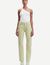 Jean droit vert clair en coton bio - susan jeans sage green