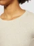 T-shirt manches longues | beige "rib scoop neck long sleeved gray chateau melange" - Knowledge Cotton Apparel