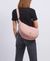 Grand sac à bandoulière en recyclé déperlant | rose "ballet large crossbody bag" - Wouf