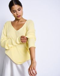 Pull jaune clair en ecovero - lagos faded lemon