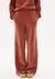 Pantalon ample velours vieux rose en coton bio - asteyaa copper glow