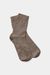 Chaussettes en lin et coton bio | marron "linen socks walnut" - About Companions