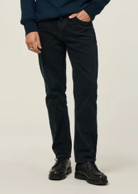 Jean droit en coton bio | noir "gritty jackson black forest"