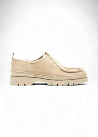 Derbies made in france en cuir velours certifié | beige "major vp oak 2"