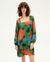 Robe imprimée en ecovero | multicolore "dust black vera dress"