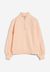 Sweat col zippé saumon en coton bio - eminaa pompero