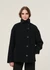 Manteau court en laine bio | noir "majelaa wool - black" - Armedangels
