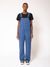 Salopette ample bleue en coton bio - karin dungarees french blue