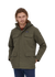 Parka doublée en recyclé | kaki "isthmus parka basin green"
