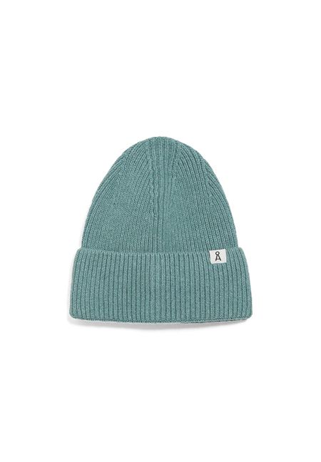 Bonnet turquoise en coton et laine bio - maax
