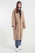 Manteau long en laine recyclée | beige "cappotto lana mara beige cammello" - Rifò