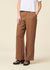 Pantalon ample en lin biologique | gris "posey wide mid-rise linen pants tuffet" - Knowledge Cotton Apparel