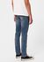 Jean slim en coton bio | bleu délavé "lean dean dark waters" - Nudie Jeans