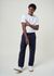 Pantalon en lin bio | marine "loose linen pant total eclipse" - Knowledge Cotton Apparel