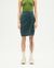 Jupe plissée en coton bio | vert "bottle green checks seersucker rachel skirt" - Thinking Mu