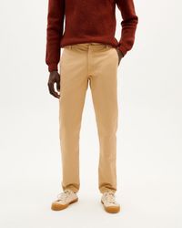 Chino en coton bio | beige "camel chino pants"