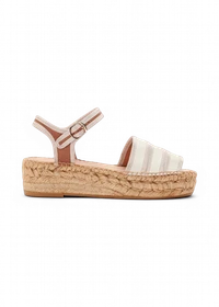 Espadrilles en cuir certifié | beige