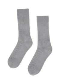 Chaussettes en laine mérinos recyclée | gris "heather grey"