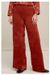 Pantalon ample velours ocre rouge en coton bio - caren - People Tree