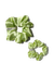 Chouchou soie vert anis