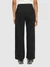 Pantalon ample en coton bio | noir "posey wide mid-rise twill pant  black jet" - Knowledge Cotton Apparel