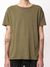 T-shirt ample vert chiné en coton bio - roger slub faded green