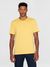 T-shirt en coton bio | jaune "agnar basic t-shirt misted yellow"