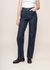 Jean ample foncé en coton bio et recyclé - clean denim theresa pants medium wash