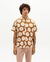 Chemise manches courtes camel en coton bio - poppy tom egypt brown