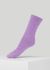 Chaussettes en tricot torsadé de laine recyclée | violet "saga cable knit cashmere purple"