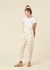 Salopette en coton bio | écru "sol chain luz jumpsuit " - Thinking Mu - 3