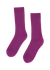 Chaussettes en laine mérinos recyclée | rose "merino wool blend sock - magenta blaze" - Colorful Standard