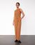 Combinaison en coton bio | marron "jumpsuit - caramel brown" - Rotholz