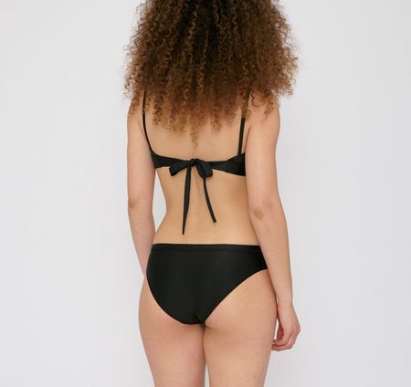Bas de bikini noir en matière recyclée - re-swim bikini bottoms black