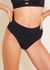 Bas de maillot taille haute en matière recyclée | noir "jane noir" - Sowe Biarritz