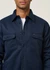 Veste en coton bio | marine "glenn padded shirt navy" - Nudie Jeans