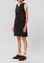 Robe portefeuille jean en coton bio | noir "wiveka wrap denim dress black" - Nudie Jeans
